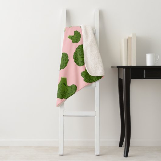 Broccoli Pattern Sherpa Deken (In situ)