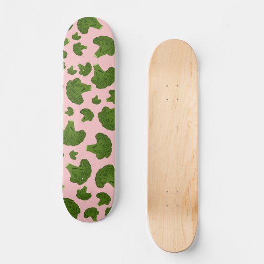 Broccoli Pattern Skateboard (Voorkant)