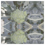 Broccoli Patterned Fabric Stof (Close Up)