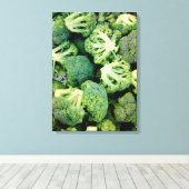 Broccoli Photo Canvas Afdruk (Insitu (Houten vloer))