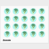 Broccoli Plantaardige Stickers (Vel)