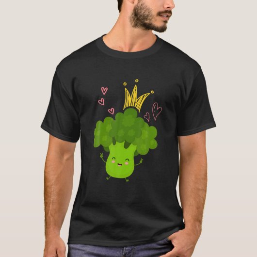 Broccoli Queen Funny Broccoli Vegan Vegetaria T-shirt (Voorkant)