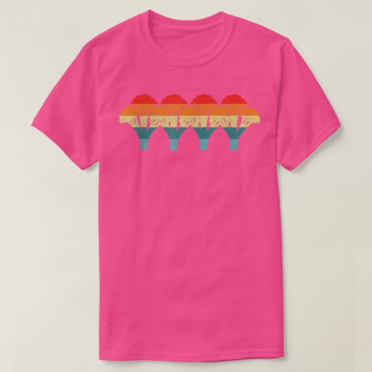 Broccoli Retro T-shirt (Design voorkant)
