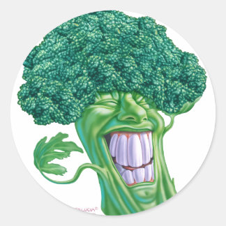 broccoli ronde sticker