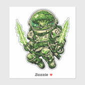 Broccoli Space Bushido — Oude Kosmische Bewaker  Sticker (Vel)