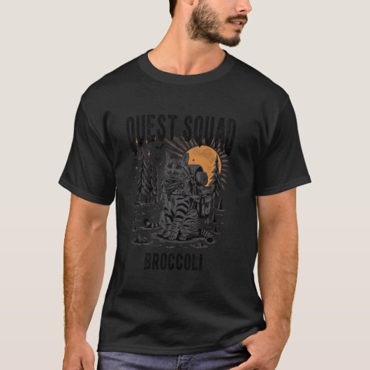 Broccoli Squad Quest kat T-shirt (Voorkant)