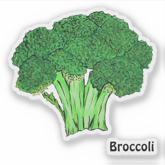 Broccoli Sticker (Voorkant)