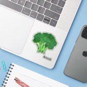 Broccoli Sticker (Laptop met iPhone)