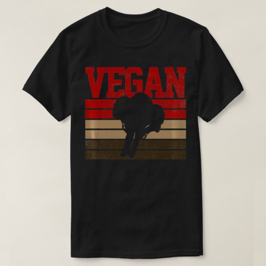 Broccoli Vegetan végétarien Retro Pullover (Design devant)