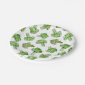 broccoli - verspreid papieren bordje (Gekanteld)