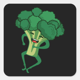 Broccoli Vierkante Sticker