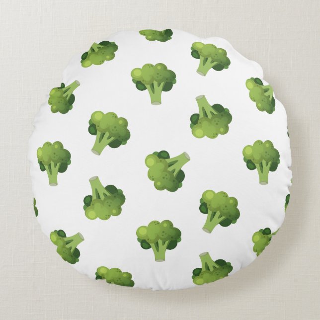 Broccolini Rond Kussen (Voorkant)
