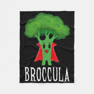 Broccula Funny Broccoli Halloween Lazy Costume Fleece Deken