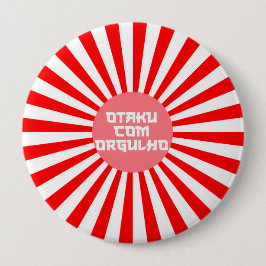 Broche (Botton) Otaku Com Orgulho Sol Nascente Ronde Button 4,0 Cm