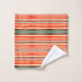 Broche, Corail, Bleu, Orange, Argile (Gant de toilette)