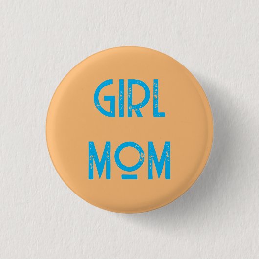 broche de badge de bouton fille maman (Devant)
