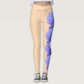 Broche Wisconsin State Flower Bois Violet Leggings (Devant)