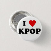 brochei love kpop ronde button 3,2 cm (Voorkant /achterkant)