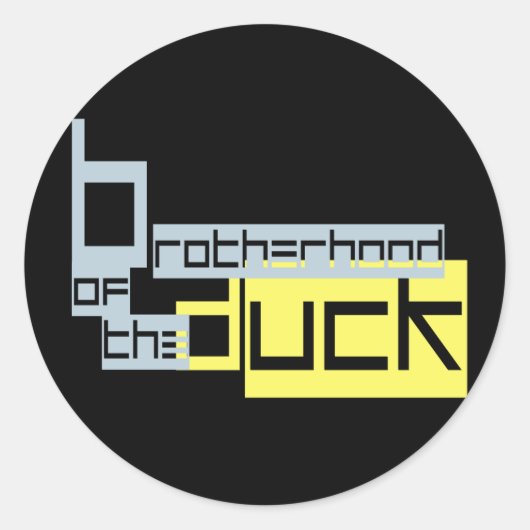 Brochenmijnwerkers Ronde Sticker (Voorkant)