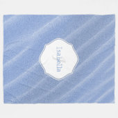 Broches de sable Bleu Couverture de polaire person (Devant (Horizontal))