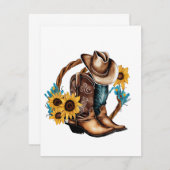 Brocheurs Frontier : Cartes de notes Wild West (Devant / Derrière)