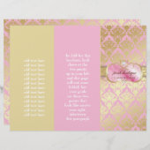 Brochure 311 Plate-forme rose or Damas (Devant / Derrière)