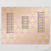 Brochure 311 Plate-forme rose or Damas (Dos)