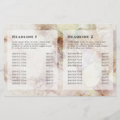 Brochure à double couche aquarelle et feuille d'or (Dos)