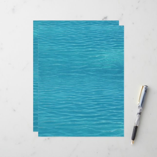 Brochure à eau de la piscine (Devant/Arrière en situation)