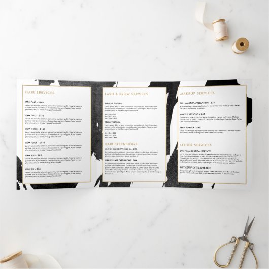 Brochure Abstraite Brochure Brochure d'encre noire (Intérieur)