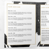 Brochure Abstraite Brochure Brochure d'encre noire (Intérieur en premier)