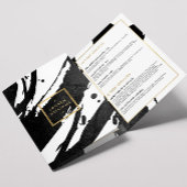 Brochure Abstraite Brochure Brochure d'encre noire