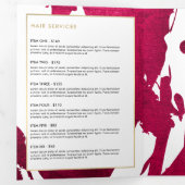 Brochure Abstraite Ruby Rouge Brochure (Intérieur en premier)