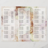 Brochure aquarelle et feuille d'or (Dos)