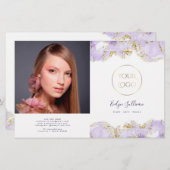 Brochure bidirectionnelle de conception de marbrag (Devant / Derrière)