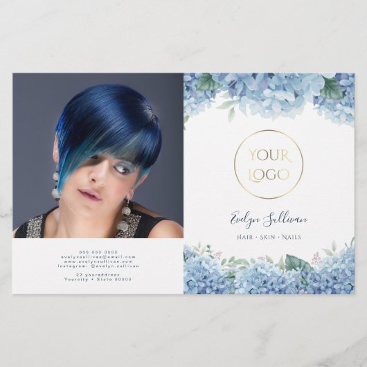 Brochure bipli hydrangea bleu (Devant)