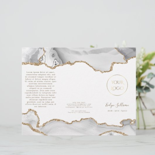 brochure blanche agate (Debout devant)