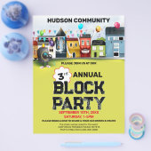 Brochure Block Party Flyer (Enkel)