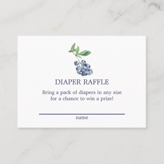 Brochure Blueberry Raffle Enceinte Carte Douche (Devant)