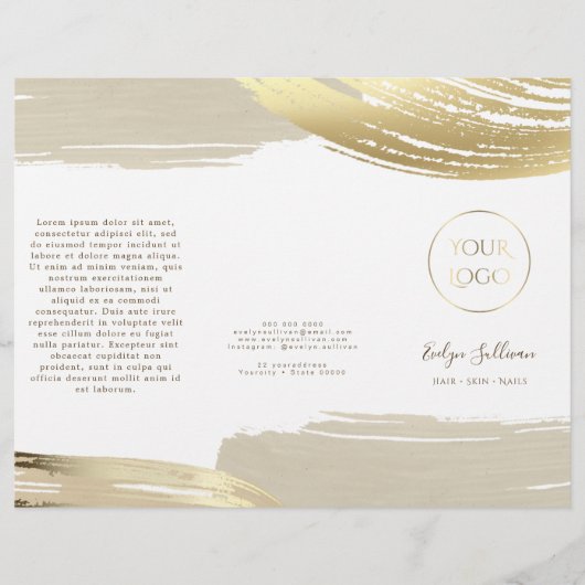 Brochure Brochure à pinceau or (Devant)