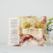 Brochure Brown or parties scintillant aquarelle (Debout devant)