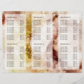 Brochure Brown or parties scintillant aquarelle (Dos)