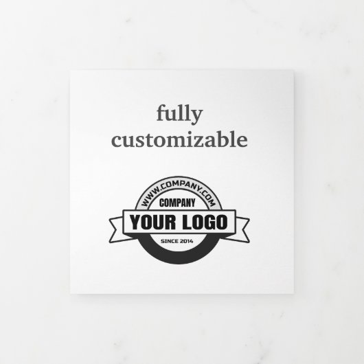 Brochure buzz marketing drieluik wenskaart (Cover)