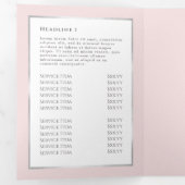 Brochure Coquette Pink Bow Trifold (Intérieur en premier)