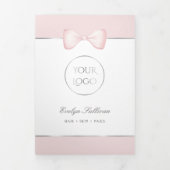 Brochure Coquette Pink Bow Trifold (Page de couverture)