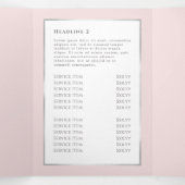 Brochure Coquette Pink Bow Trifold (Intérieur au milieu)