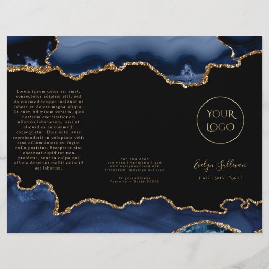 brochure d'agate bleue (Devant)