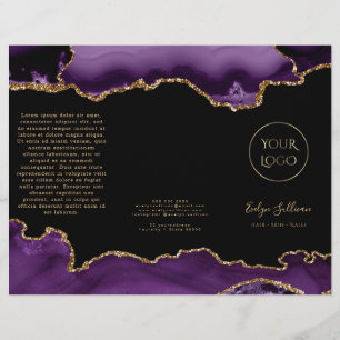 brochure d'agate violette