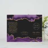 brochure d'agate violette (Debout devant)