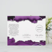 brochure d'agneau violet et argenté (Debout devant)